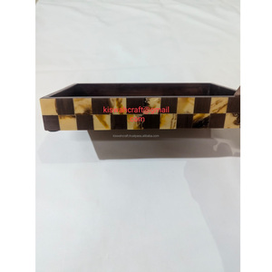 Fantastic design Wooden <b>Trays</b> Natural Handmade Wooden Serving Platters Rectangle Shaped Jewelry Packing MDF Jewelry <b>Tray</b> - Product Image 6