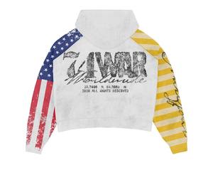 Sudaderas OEM personalizadas con costuras a medida, lavado ácido, estampado en relieve, corte holgado, parches bordados y pedrería. Fabricantes de ropa personalizada. - Product Image 2