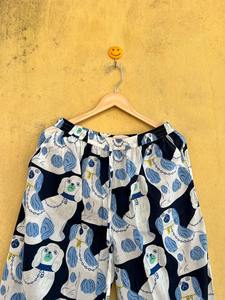 Conjunto de pijama de algodón con estampado animal, conjunto de pijama bohemio con estampado de bloques para mujer, conjunto de pijama de verano, traje de dormir de dos piezas - Product Image 4