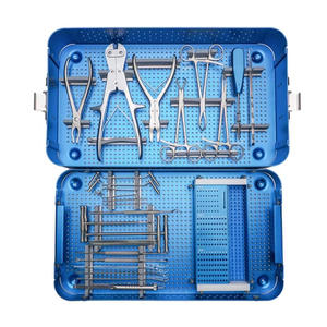 Ensemble d'instruments chirurgicaux orthopédiques réutilisables de qualité supérieure, manuels, Classe I, pour usage hospitalier, avec certification personnalisée et poignée chirurgicale - Product Image 6