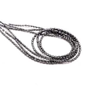 Cuentas de Diamante Negro Natural Lustre, facetadas de 4mm, hilo de 15 pulgadas, orificio de 0.40mm, sueltas, para joyería hecha a mano, venta al por mayor, terceros - Product Image 4