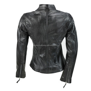 Streetwear Genuine Leather Jacket for Men Long Sleeve Slim Fit Leather Jackets Custom logo Motorcycle Cropped Leather Jackets - Product Image 6