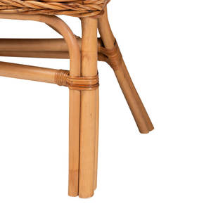 DreamCraft Banc en rotin rembourré mélangé de polyester Chaise de salon élégante Origine du Vietnam - Product Image 6