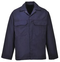 Veste de travail unisexe haute visibilité imperméable en toile de coton robuste pour l'industrie et la construction