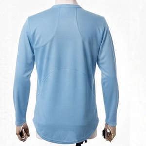 Vente en gros OEM T-shirt de sport pour homme à manches longues, séchage rapide, respirant, entraînement fitness, course à pied, logo personnalisé, vêtements de sport anti-UV - Product Image 5