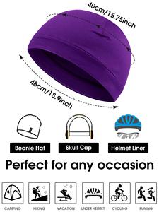 Gorros de Algodón con Diseño de Calavera para Hombre y Mujer, Gorro Multifuncional, Gorro para Dormir, Forro para Casco, Proveedor al por Mayor, 6 Piezas - Product Image 3