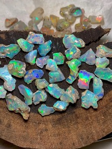 Natural Ethiopian Welo <b>Opal</b> Uncut Loose Gemstones Color Play Fire Optical Effect IGI Certified 5-8 Carat Jewelry Making - Product Image 4
