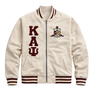 Chaqueta de Forro Polar Kappa Alpha Psi Kream, Ropa de Fraternidad Griega con Estilo Universitario Clásico y Calidez Premium - Product Image 4