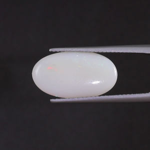 Opale blanche naturelle, pierre précieuse en vrac, 4,97 carats, taille ovale 18x10mm, certifiée IGI, taillée à la main, polie, traitée par cirage/huile, vente en gros - Product Image 3