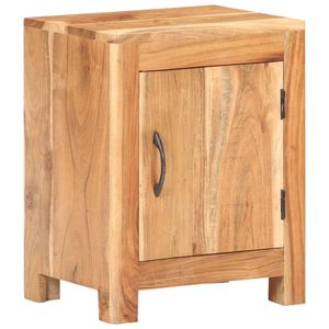 Comodino Piccolo in Legno Massello di Acacia Naturale - Product Image 1
