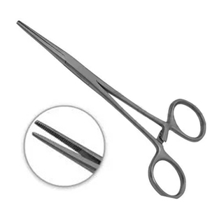 Pinzas hemostáticas Kelly de 5.5″ rectas para pesca, de acero inoxidable - Product Image 4