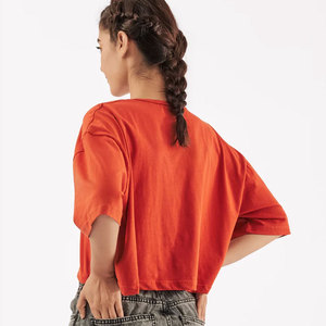 T-shirts courts de sport pour femmes, personnalisables, en polyester/coton écologique, séchage rapide, été, vente chaude, excellent rapport qualité-prix, OEM - Product Image 6
