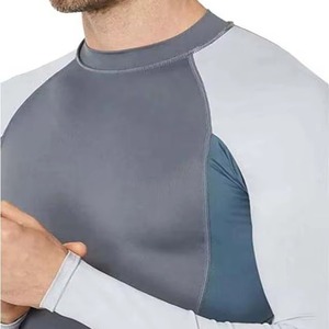 Custom Men's <b>Heat</b>-Transfer Printed Breathable Full Spandex/Polyester Compression Rash Guards Anti-Bacterial Anti-UV Quick Dry - Product Image 3