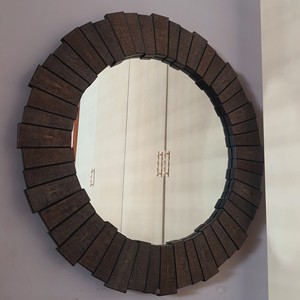 001 Makeup <b>mirror</b> <b>bedroom</b> decorative Wall <b>Mirror</b> <b>Large</b> Decorative Wall Faux Shagreen <b>Mirror</b> handmade 100% from Vietnam - Product Image 2