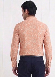 Camisa Casual de Hombre Enovate con Estampado Floral, 100% Algodón, ODM, Manga Larga, Cuello Clásico, Transpirable, Popelina, Verano - Product Image 3