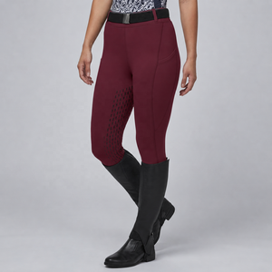 TESSUTO Pantalon d'équitation d'hiver pour femme, imprimé, doublé polaire, taille haute, extensible dans quatre directions, sans coutures, avec assise intégrale en silicone - Product Image 1