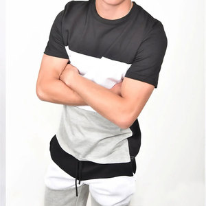 Ensemble deux pièces pour homme tendance, t-shirt à manches courtes en coton respirant et short assorti, idéal pour les loisirs, la détente ou le fitness - Product Image 3