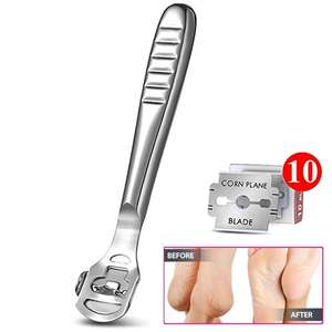 SIMAECO - Raspador Eléctrico Profesional para Pies, Mango Largo, Acero Inoxidable, Doble Cara, Juego de Instrumentos para Eliminar Callos, ICU - Product Image 6