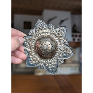 Elegant Vintage Brass Metal <b>Tea</b> Strainer with Bowl Gold Finish Lose Leaf <b>Tea</b> Infuser Star Shape Home & Office <b>Coffee</b> <b>Tea</b> <b>Tools</b> - Product Image 5