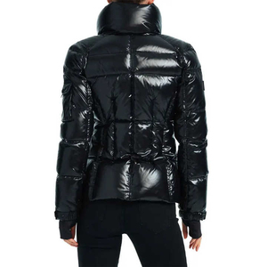Wholesale Women Winter Casual Sports Outdoor Warm Quilted Windbreaker Jacket Puffer Jacket <b>Turn</b>-down Collar Woman Jacket - Product Image 4