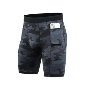 Pantalones Cortos de Compresión para Gimnasio y Fitness de Verano, con Logotipo Personalizado, Cintura Alta, para Correr, Servicio OEM, Pantalones Cortos de Compresión para Hombre - Product Image 4