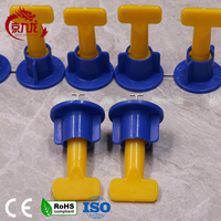 Système de nivellement de carrelage en T réutilisable Niveleur de sol réglable Entretoises de type T en matériau PP Clips de nivellement en PP Accessoires de sol