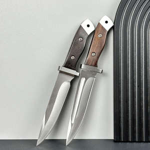 Couteau de chasse et de pêche à lame fixe en acier inoxydable de qualité industrielle Galway Grove, manche en bois, personnalisable - Product Image 3