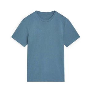 New Casual Blank Solid Front Customizable Mens Short Sleeve O-Neck Knitted T-Shirts 100% Cotton Quick Dry Breathable Regular Fit - Product Image 5