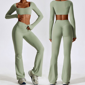 Seamless Women's fitness Wear Set High Stretch Yoga Outfit Custom Logo OEM Manufacturer Wholesale Supplier - Product Image 4