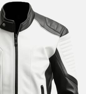 Chaqueta de Cuero Premium para Hombre, Estilo Motero, Corte Ajustado, Venta al Por Mayor, Proveedor a Granel - Product Image 3