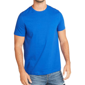 Camiseta de Algodón Rosa Coral Sólido de Corte Regular para Hombre, Cuello Redondo, Manga Corta, Diseño Liso de Punto Jersey Casual - Product Image 4