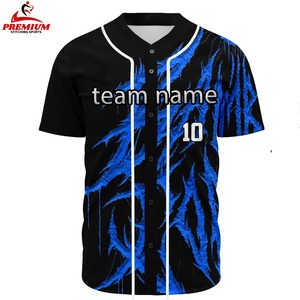 Maillot de baseball personnalisé de haute qualité, sublimation, tissu léger et doux, coupe confortable, respirant - Product Image 3