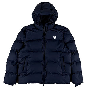 <b>Men's</b> Winter Hooded Puffer <b>Jacket</b> <b>Down</b> <b>Filled</b> Thick Quilted Outerwear with Zipper Closure and Side Pockets - Product Image 1