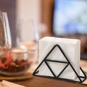 Porta servilletas metálico multiusos diseñado para arreglos elegantes en la mesa de comedor, decoración de cocina y accesorios para restaurantes. - Product Image 2