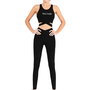 Ensembles de yoga fabriqués avec les meilleurs matériaux, OEM, nouveaux, sur mesure, respirants, pour femmes, best-seller, couleur unie. - Product Image 1