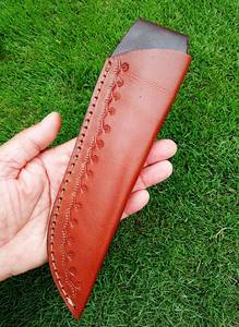 Funda de Cuchillo de Cuero Genuino Hecha a Mano, Premium, Personalizada, Impermeable y Duradera para Cuchillos de Caza de Acero al Carbono, OEM B2B - Product Image 2