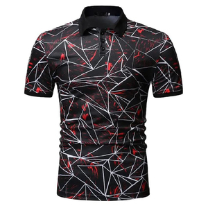 เสื้อโปโลซับลิเมชั่นผู้ชายแบบซักได้ คุณภาพสูง ดีไซน์ใหม่ ขายดีที่สุด ขายส่งเสื้อโปโลซับลิเมชั่นผู้ชาย - Product Image 2