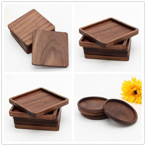 Wholesale Custom Classic Natural Oak Bamboo Mango Wooden Coaster Plain Blank Eco-Friendly From India - Product Image 5