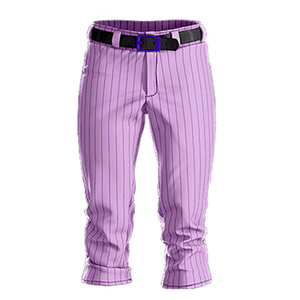 Conjunto de Uniforme de Béisbol para Hombre, Pantalones Grises con Rayas Moradas, Manga Corta, Cierre de Botones, Poliéster Transpirable, Ropa para Todas las Temporadas - Product Image 3