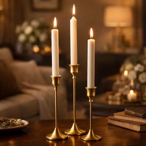 Lujoso elegante estilo clásico oro Metal hierro alambre marco placa Base vidrio vela soporte hogar Oficina Mesa decoración vela de Metal - Product Image 1