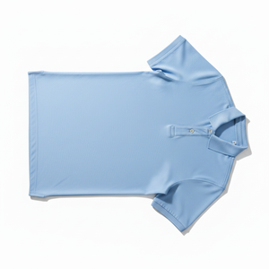 Men's Premium <b>Light</b> Blue O-<b>Neck</b> for Shirt Oversized Fit 100% Cotton Anti-Pilling Short Sleeve - Product Image 3