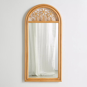 Espejos decorativos de pared con arco de ratán de primera calidad, hechos a mano en Vietnam, para venta al por mayor. - Product Image 4
