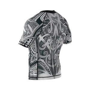 Camiseta de Compresión para Hombre, MMA/BJJ, Protección UV UPF50, Manga Corta, Cuello Redondo, Sublimada, Secado Rápido, Transpirable, para BJJ y Karate - Product Image 5