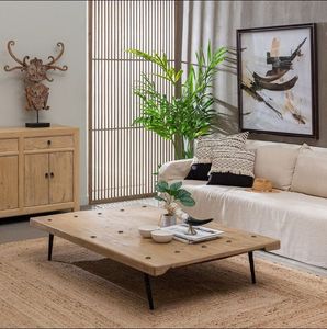 โต๊ะกาแฟไม้สไตล์โมเดิร์นมินิมอล โต๊ะกลางหรูหราสำหรับห้องนั่งเล่น เฟอร์นิเจอร์ตกแต่งบ้าน ดีไซน์มีสไตล์ - Product Image 6