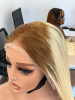 Perruque longue et droite en cheveux humains vierges Remy vietnamiens ADY HAIR de qualité supérieure, avec dentelle frontale, double trame, HD 13X4, couleur personnalisée, très demandée