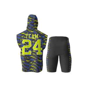 Conjunto de Jersey Personalizado con Capucha y sin Mangas 7V7 con Número 24 y Estampado Geométrico, Ropa Deportiva Ajustada para Hombre, para Todas las Temporadas - Product Image 2
