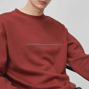 Sudaderas de algodón 100% para hombre, sudadera de talla grande con logotipo personalizado, ropa de hombre, ropa de calle de gran tamaño, sudaderas básicas de todas las tallas - Product Image 4
