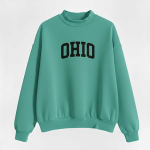 Women <b>Mock</b> <b>Neck</b> Sweatshirt Oversized Fit Trendy Style Comfortable Fabric Warm Pullover <b>Top</b> For Women Casual Streetwear - Product Image 1