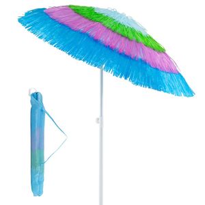 Ombrellone da Spiaggia e Patio in Stile Tiki con Tetto in Paglia, 6 Piedi, con Pulsante di Inclinazione e Borsa per il Trasporto - Product Image 4