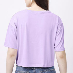 Top corto para mujer, ropa de verano, manga corta, informal, bonito, conjunto de moda, corte ajustado, suave, cómodo, estilo diario - Product Image 3